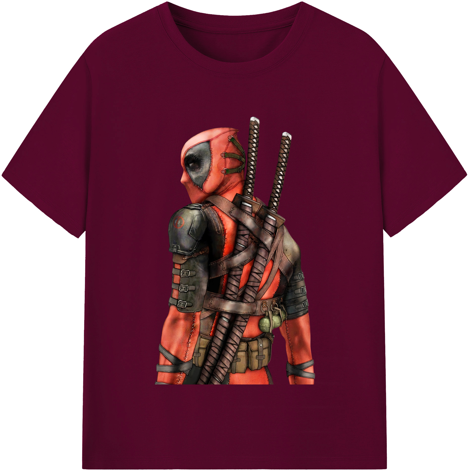 （画像用） Deadpool デッドプール レディースカジュアルプリントTシャツ（綿100％）